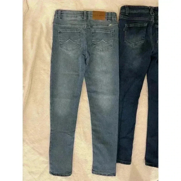 Girls Sz 10 Jeans True Religion Lucky Brand DKNY Lot Flare Capri Skinny Straight - Picture 4 of 7